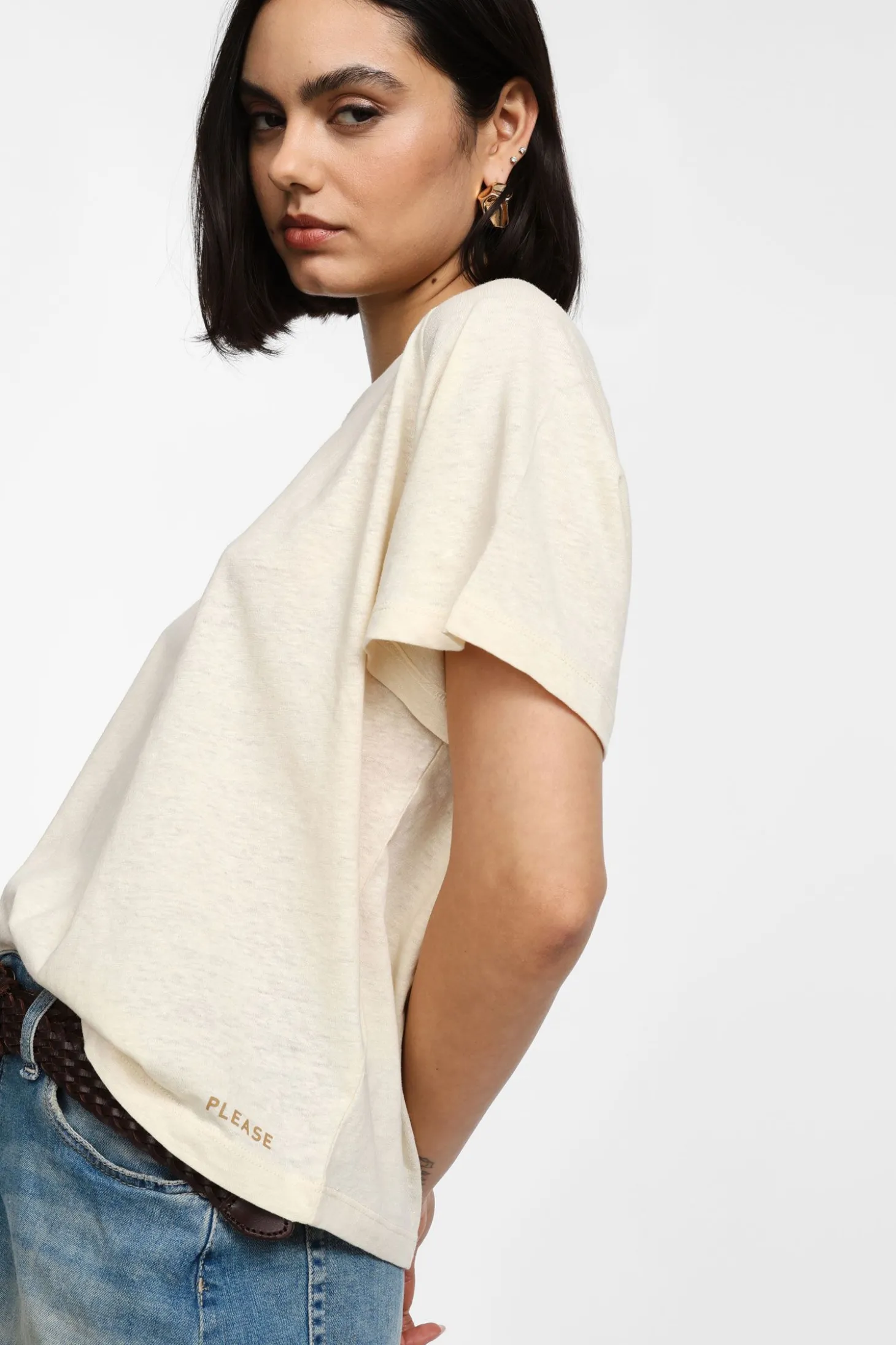 Camiseta con cuello redondo