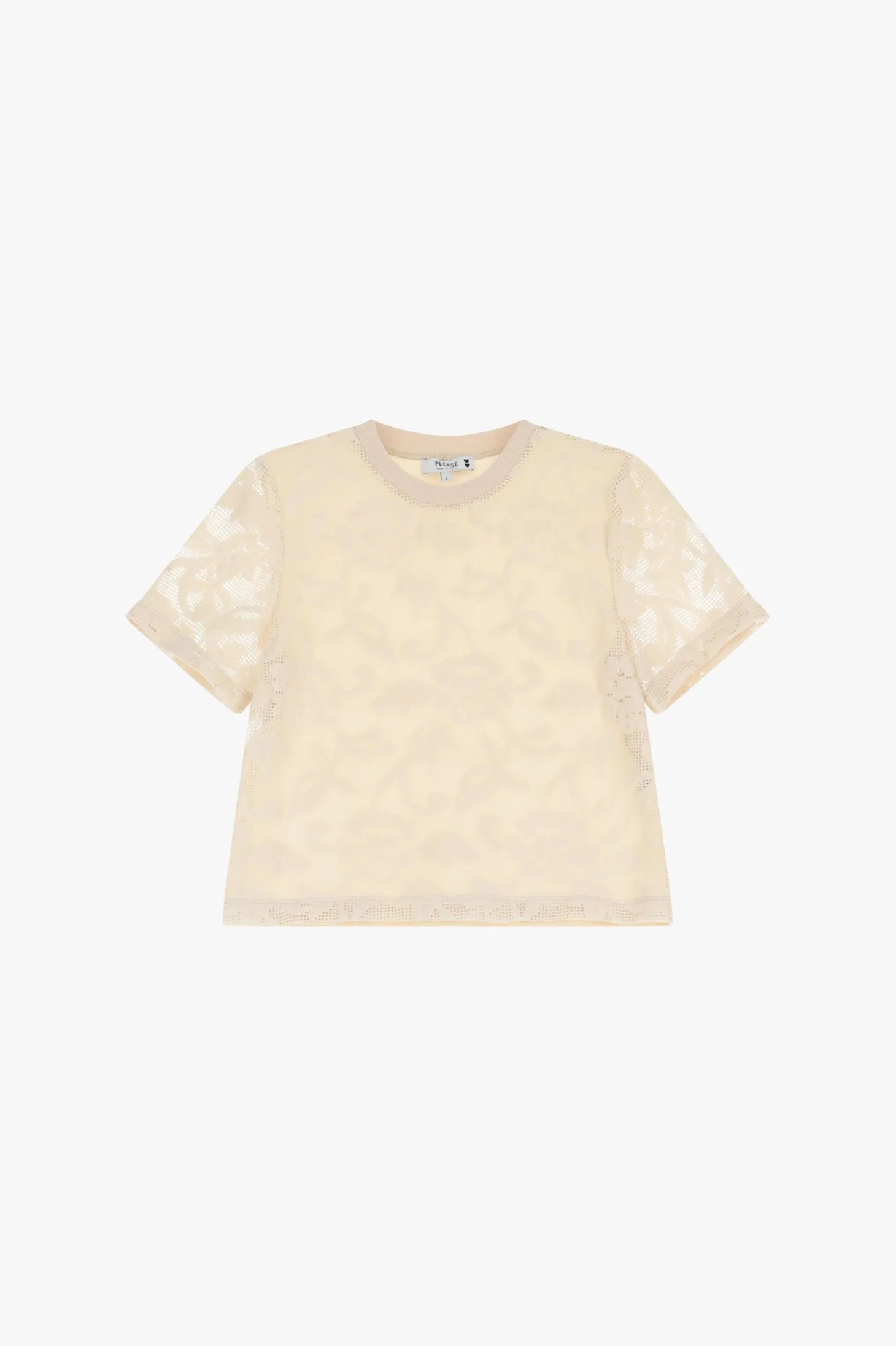 Camiseta con estampado floral manga corta
