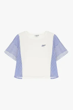 Camiseta con mangas a rayas