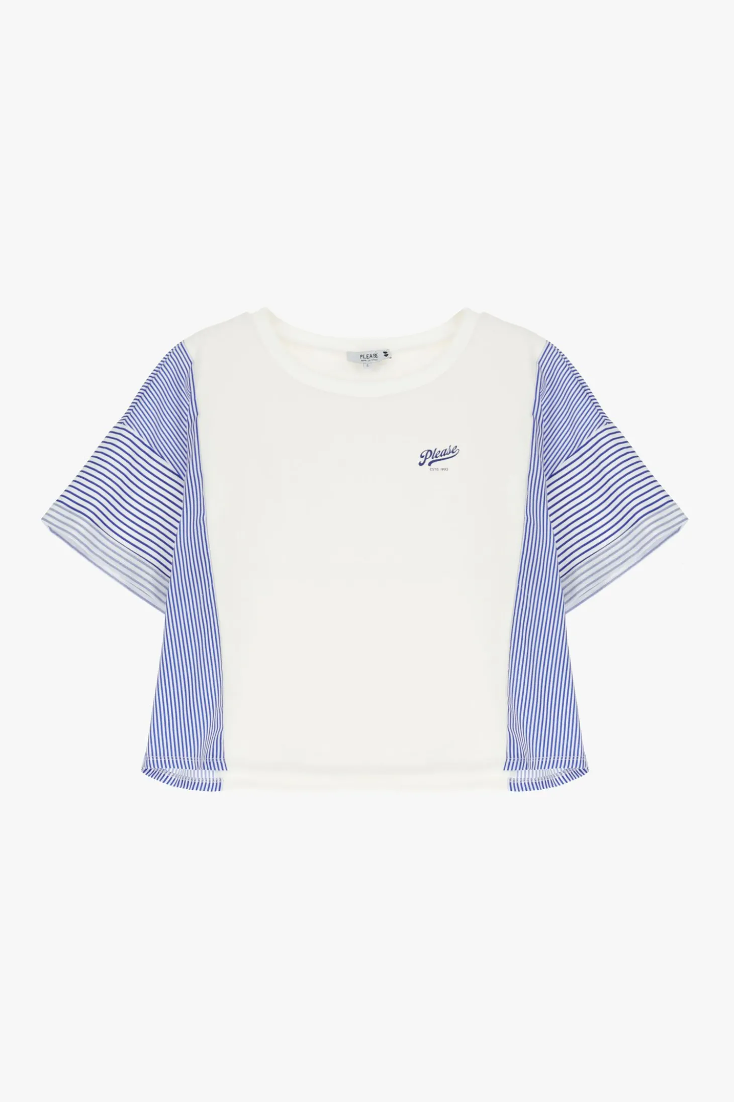 Camiseta con mangas a rayas