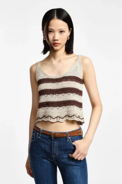 Camiseta con tirantes de punto