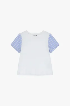 Camiseta corta bicolor