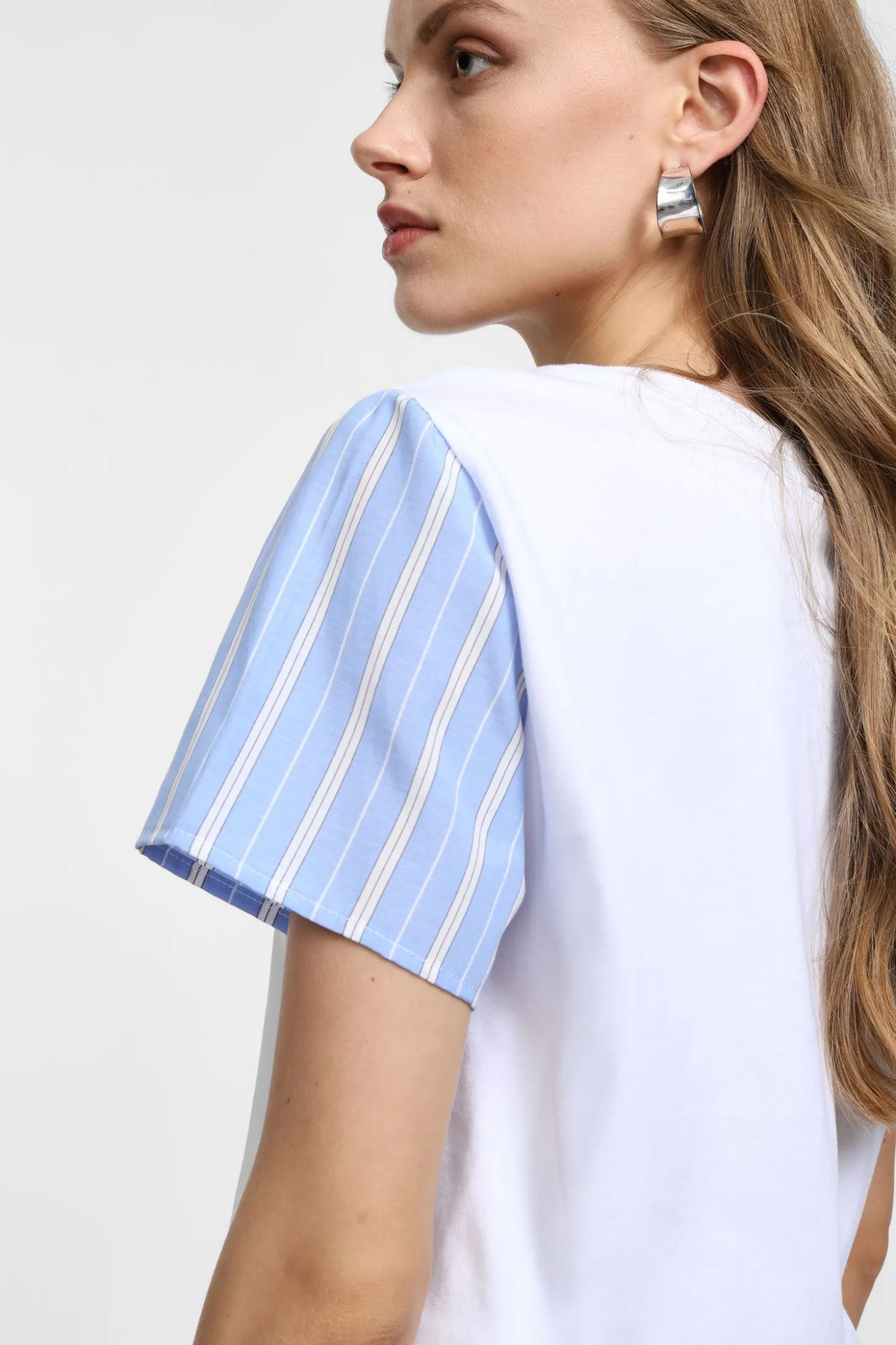 Camiseta corta bicolor