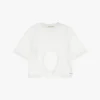 Camiseta corta con cordón ajustable