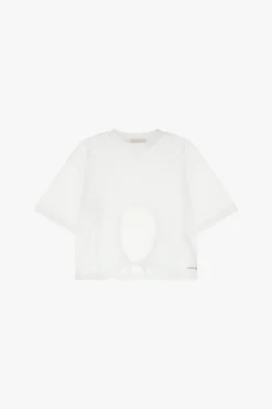 Camiseta corta con cordón ajustable