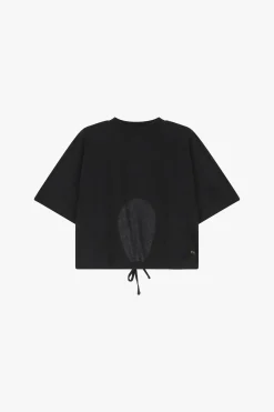 Camiseta corta con cordón ajustable