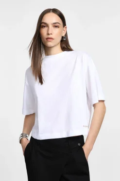 Camiseta corta con cordón ajustable