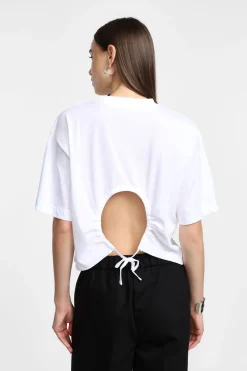 Camiseta corta con cordón ajustable