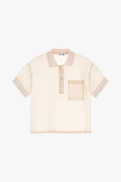 Camiseta cuello polo manga corta