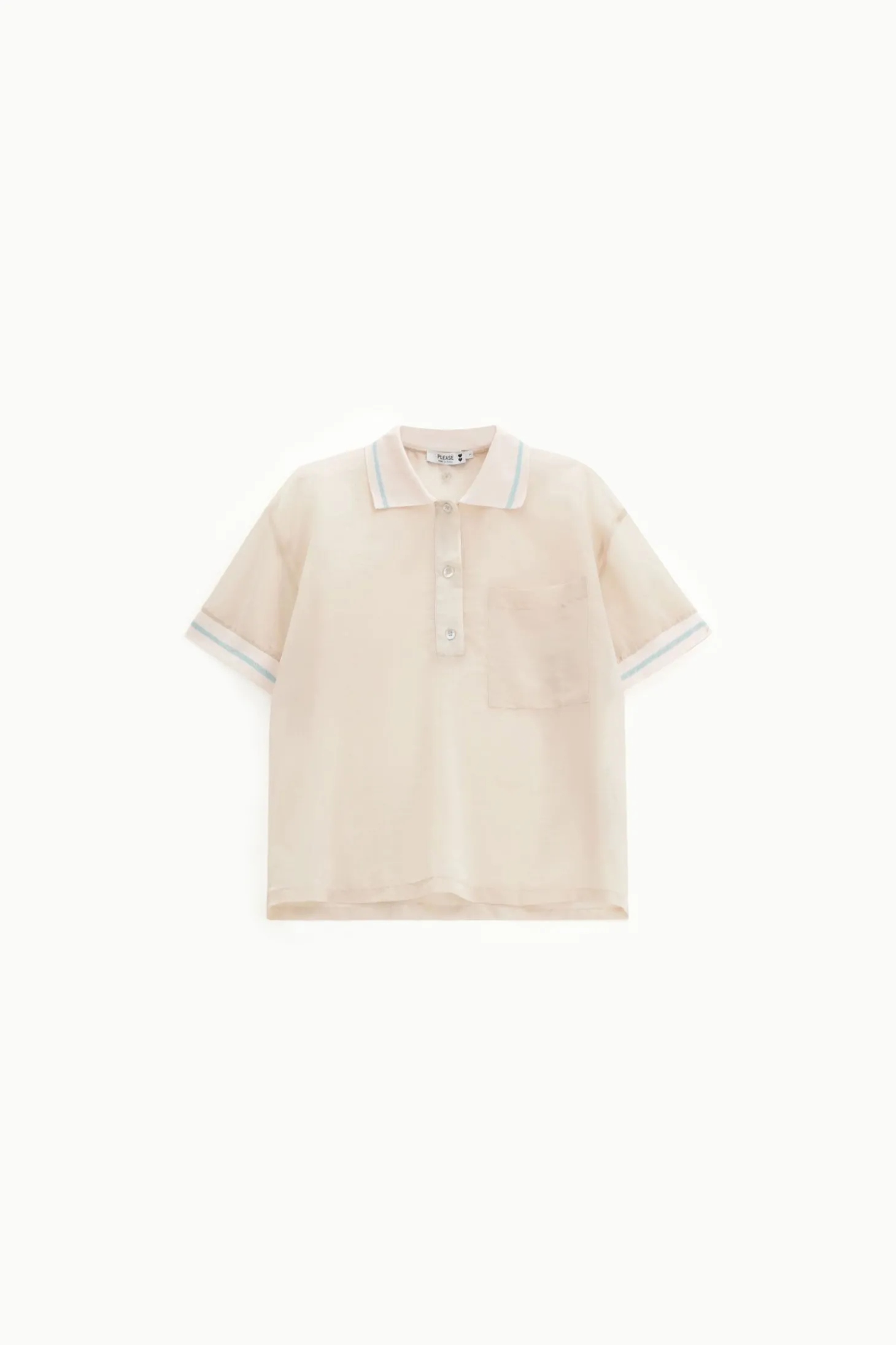 Camiseta cuello polo manga corta