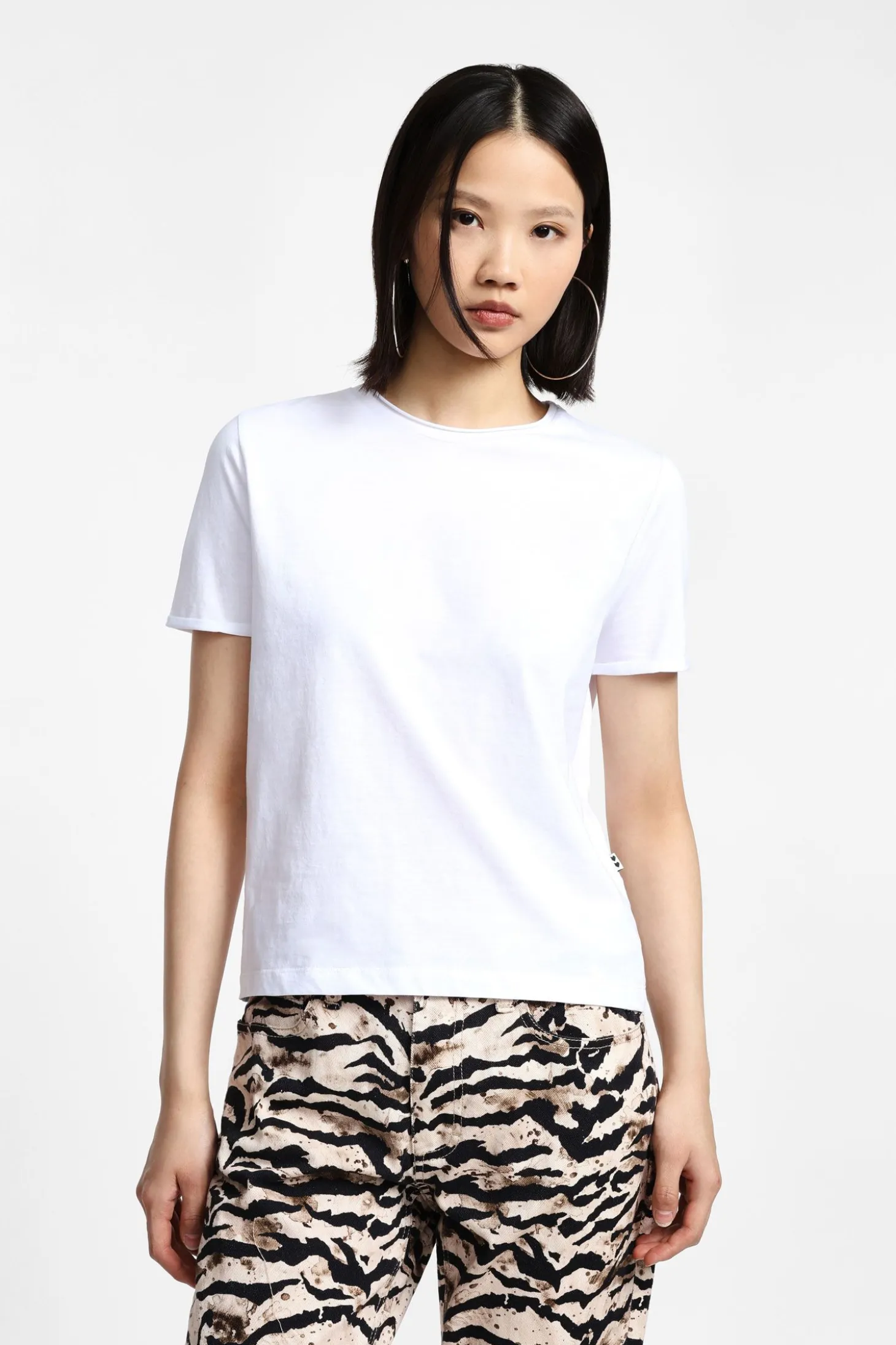 Camiseta cuello redondo manga corta