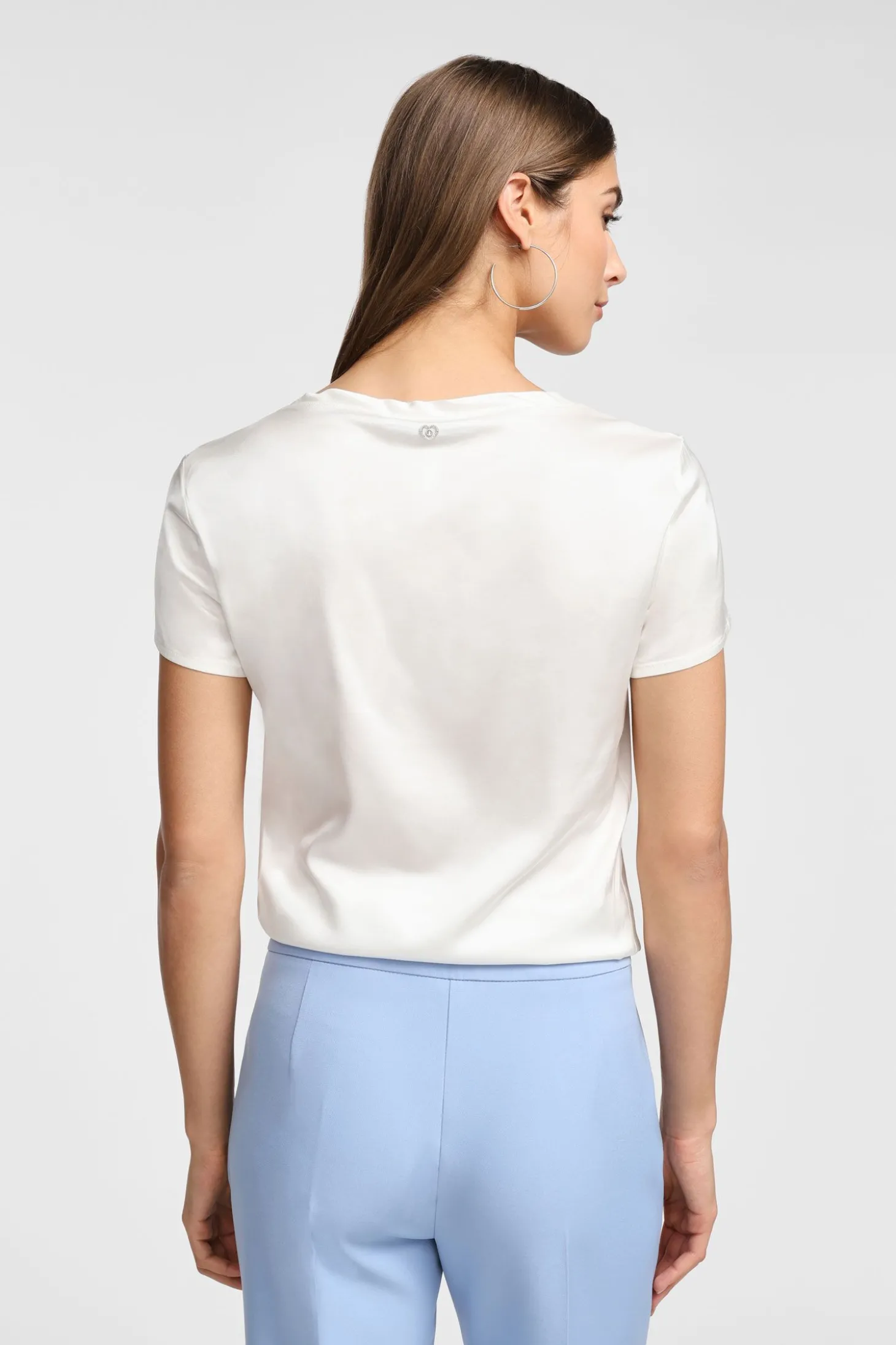 Camiseta cuello redondo manga corta