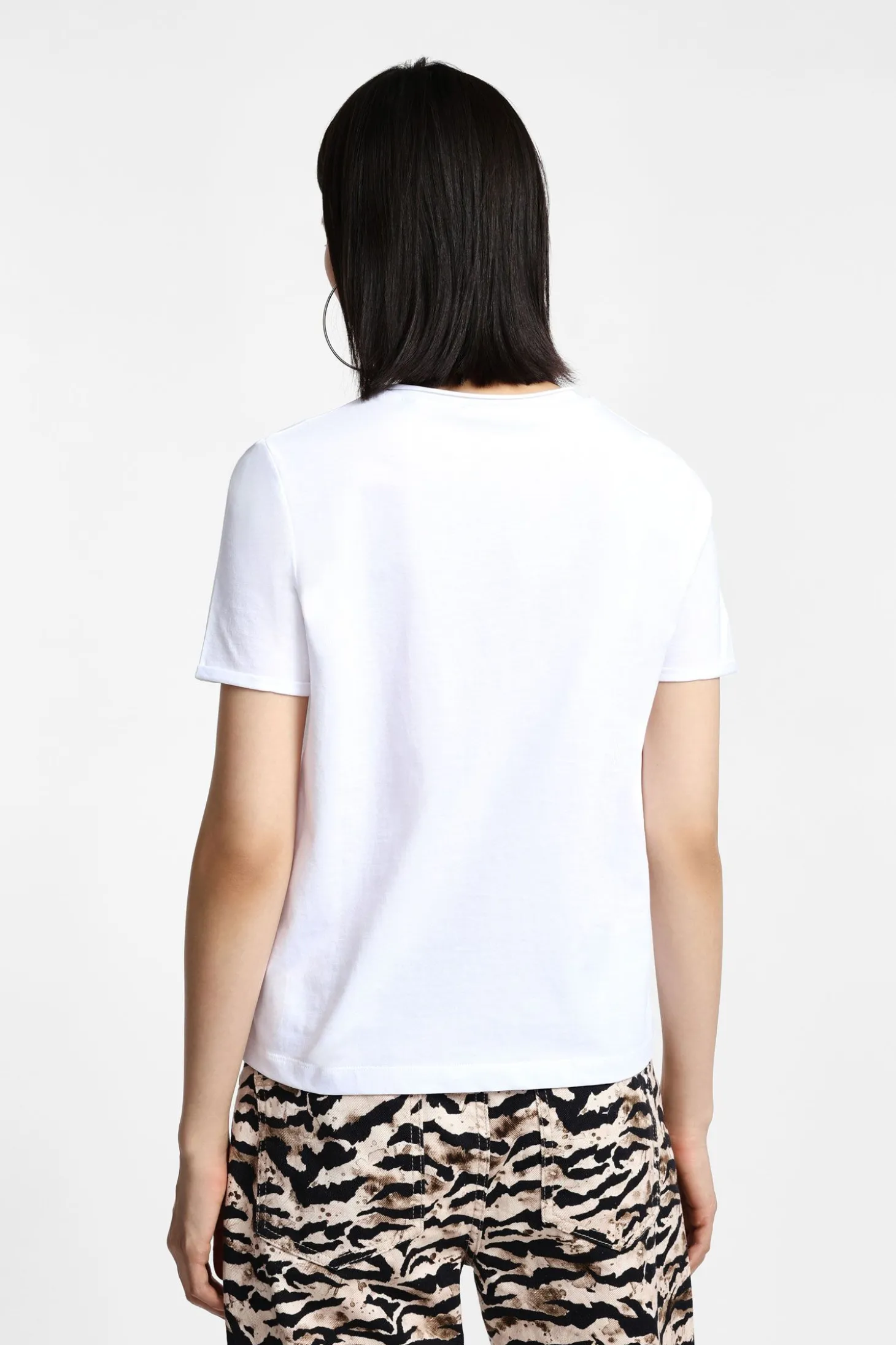 Camiseta cuello redondo manga corta