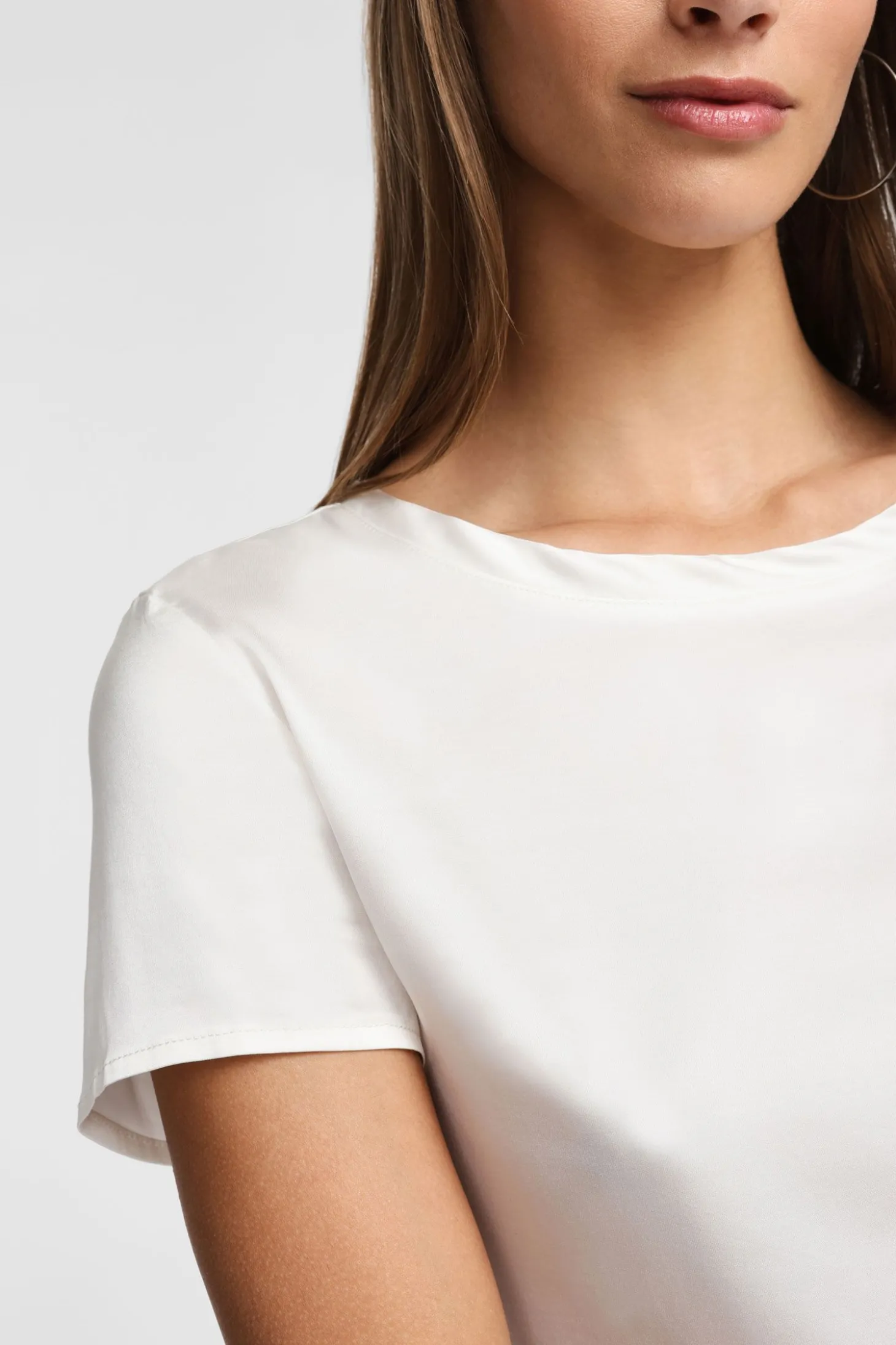 Camiseta cuello redondo manga corta