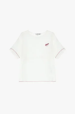 Camiseta de cuello redondo y manga corta