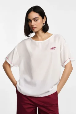 Camiseta de cuello redondo y manga corta