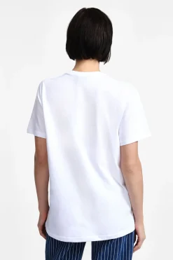 Camiseta estampada cuello redondo manga corta