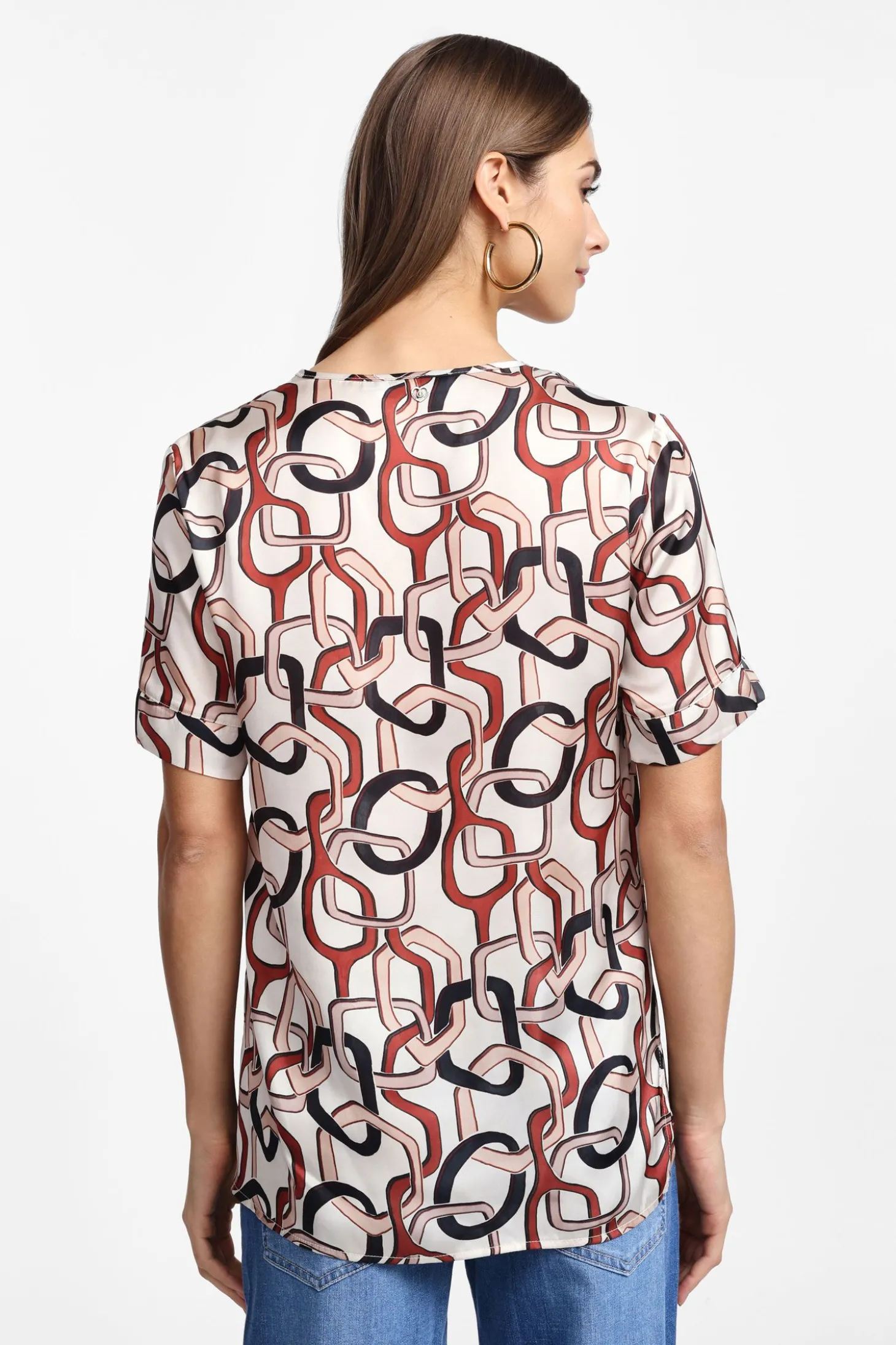 Camiseta estampada manga corta
