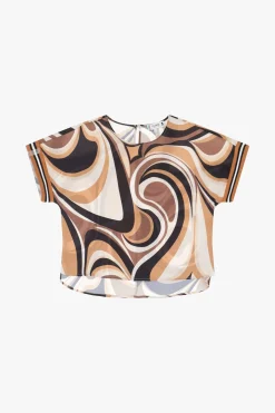 Camiseta estampada mangas cortas