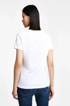 Camiseta impresa cuello redondo manga corta