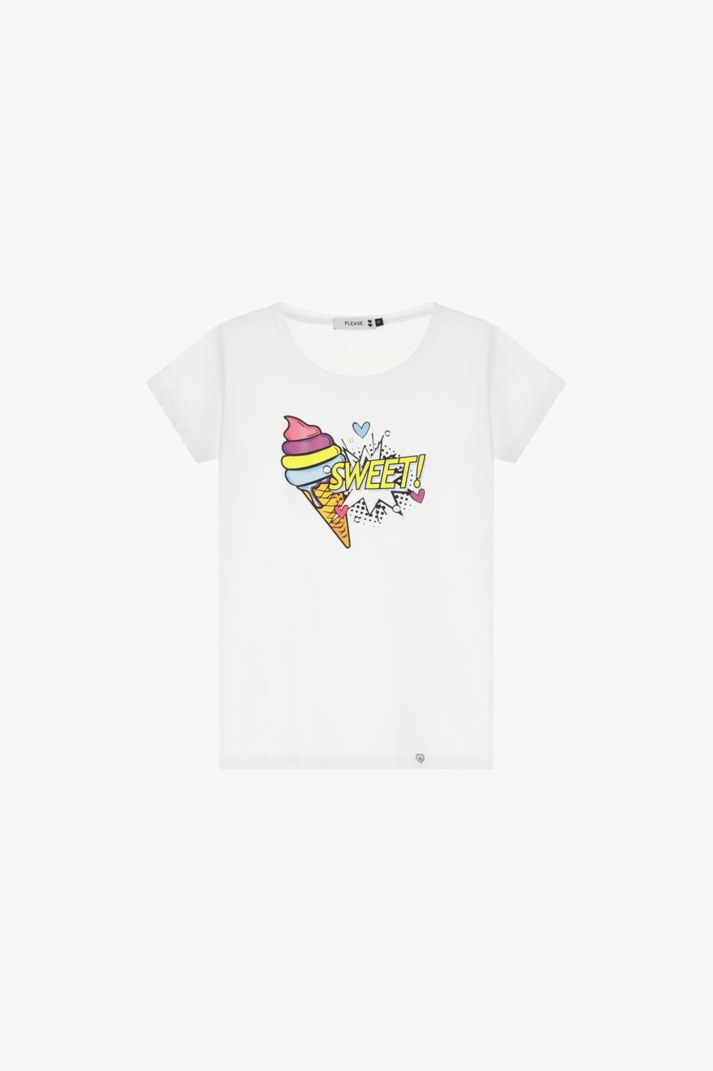 Camiseta manga corta estampado colorido