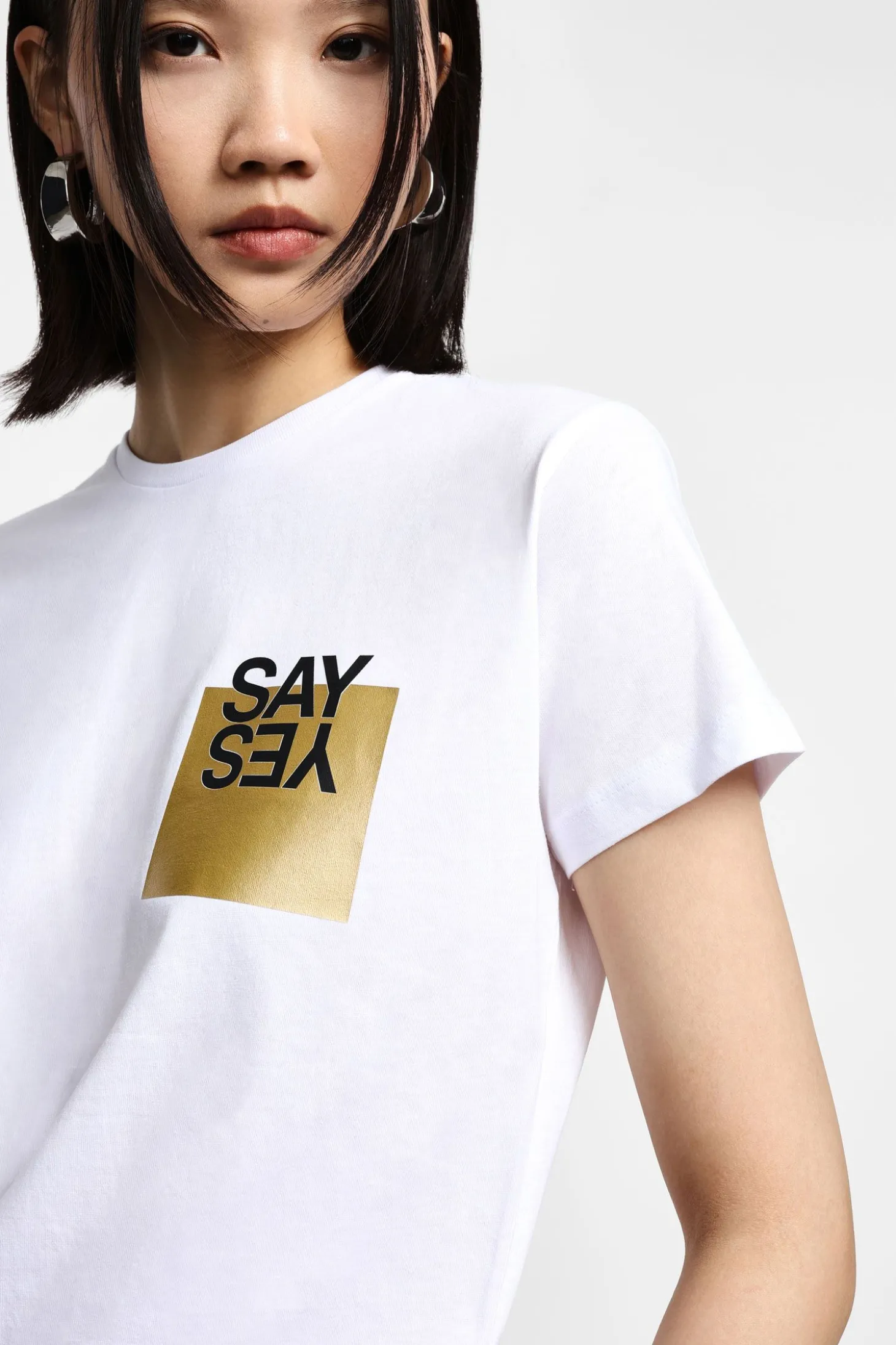Camiseta manga corta estampada