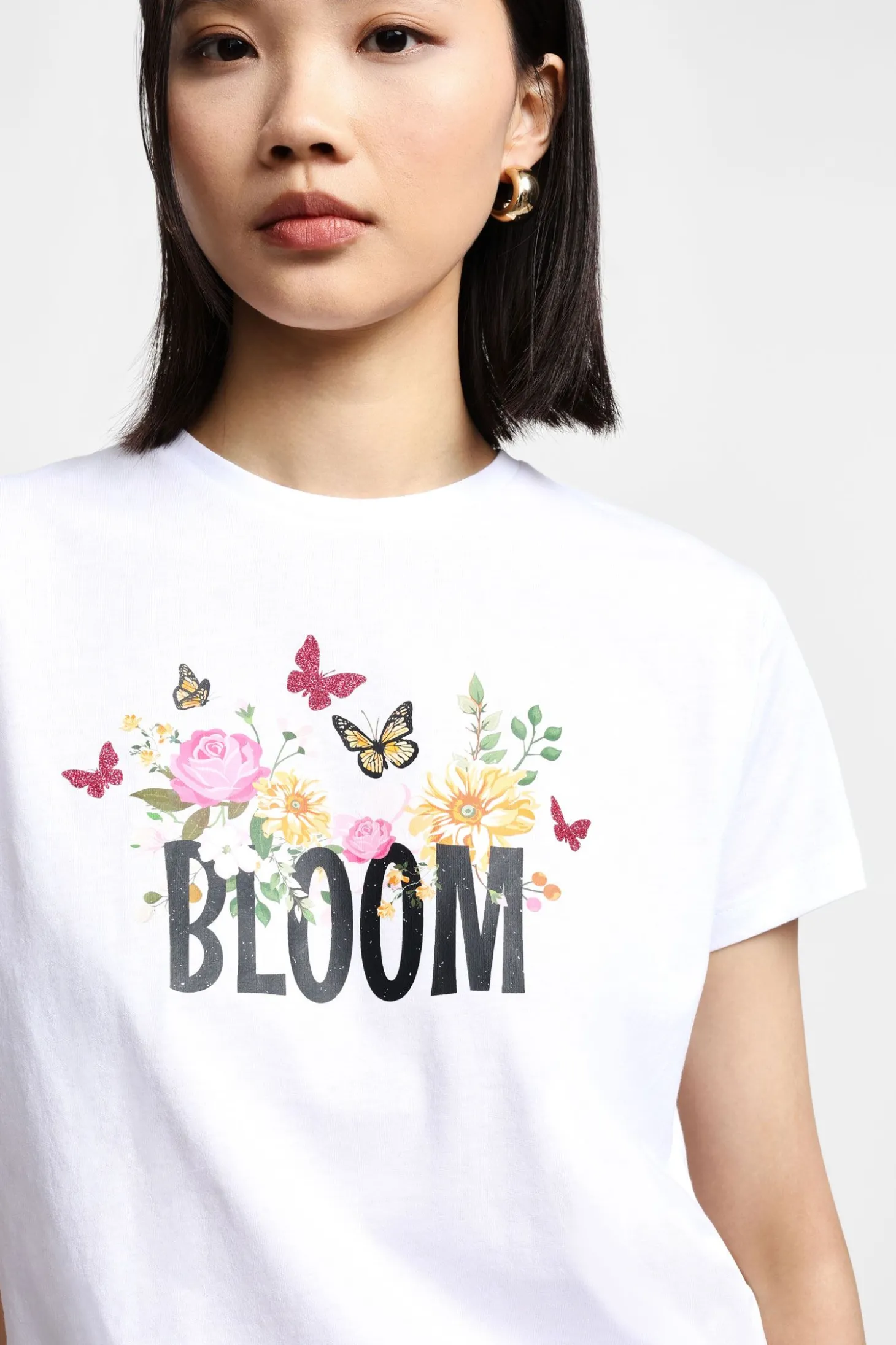Camiseta manga corta estampada