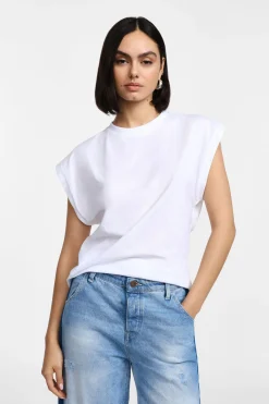 Camiseta sin mangas cuello redondo