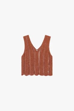 Camiseta sin mangas de punto
