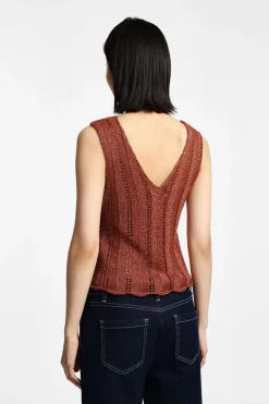 Camiseta sin mangas de punto