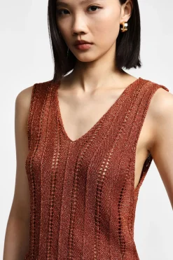 Camiseta sin mangas de punto