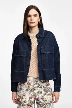 Chaqueta denim con maxi bolsillos