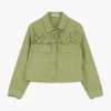 Chaqueta estilo camisa con botones