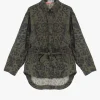 Chaqueta oversize con estampado animal