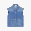 Chaqueta sin mangas con botones