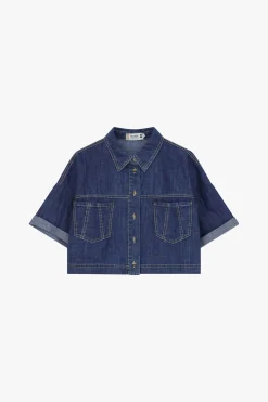 Chaqueta vaquera de mangas cortas