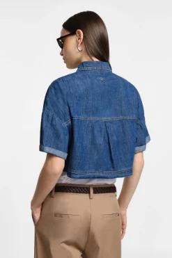 Chaqueta vaquera de mangas cortas