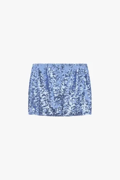 Falda corta con lentejuelas