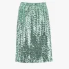 Falda midi con lentejuelas brillantes