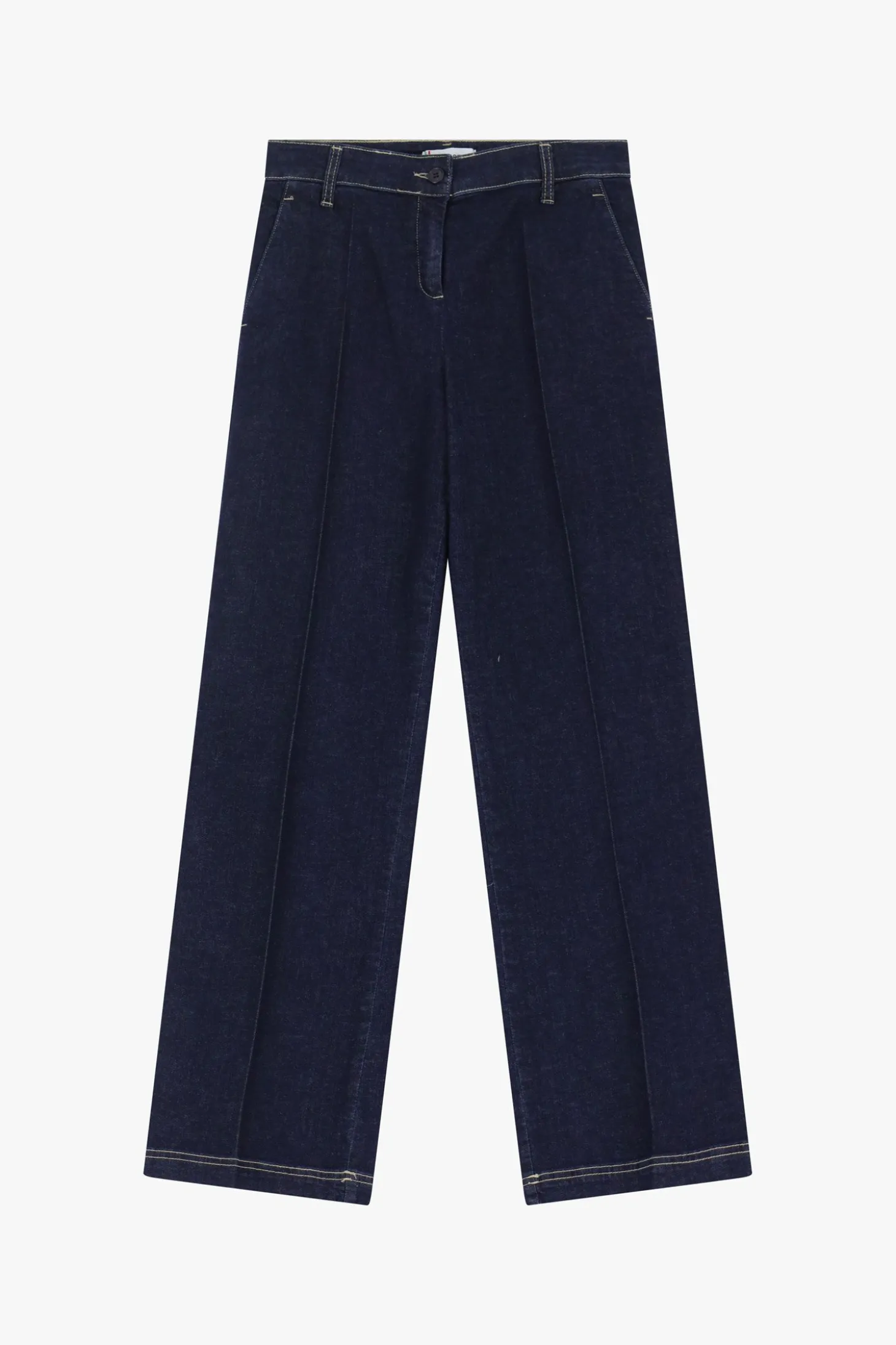 Jeans a gamba dritta con vita media