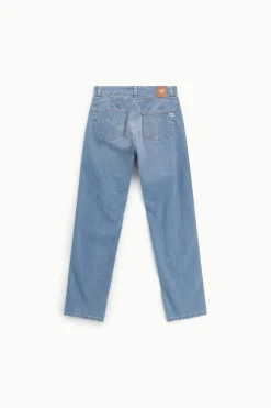Jeans a gamba dritta vita media