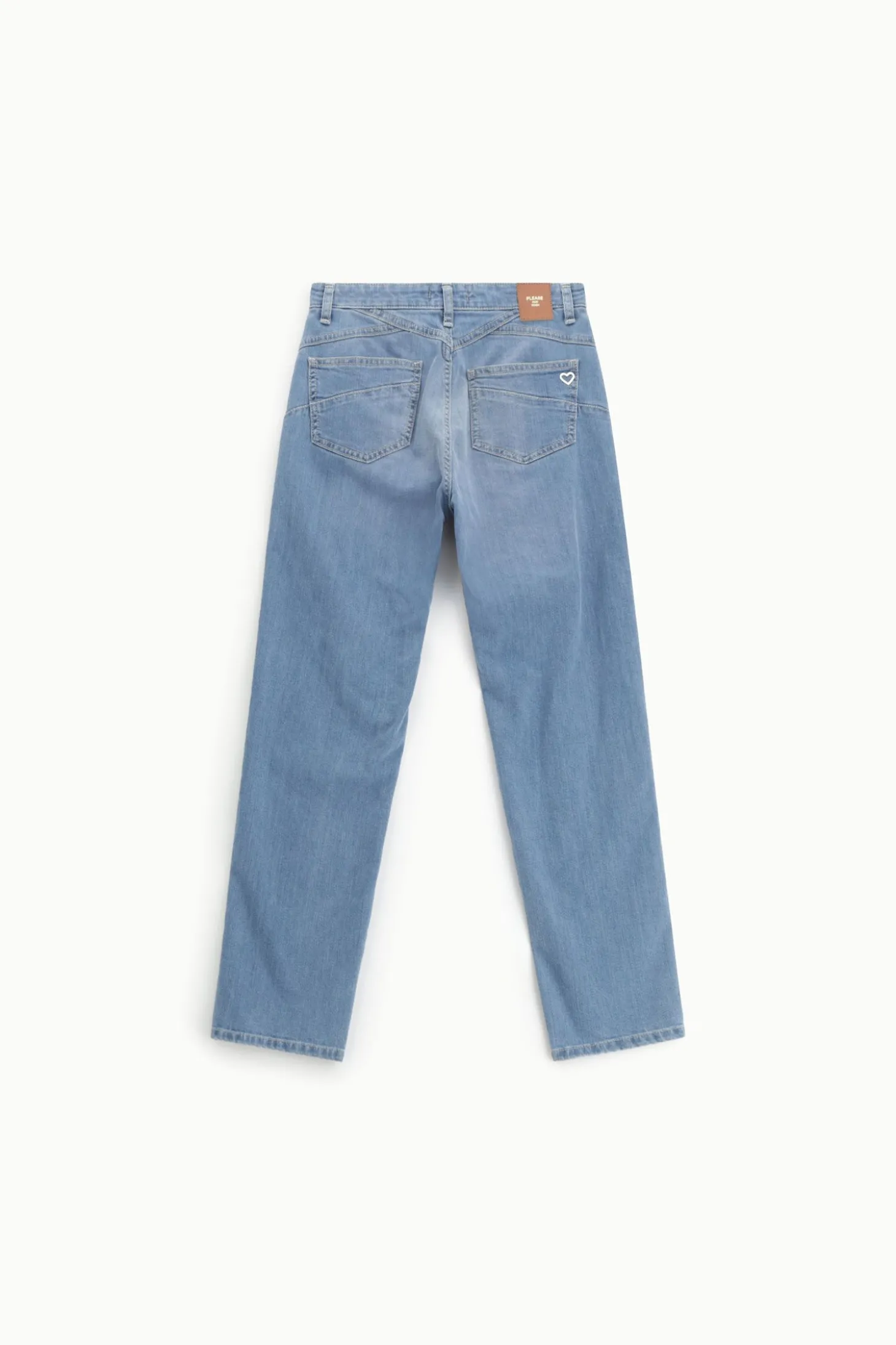 Jeans a gamba dritta vita media