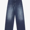Jeans a gamba larga con tasche