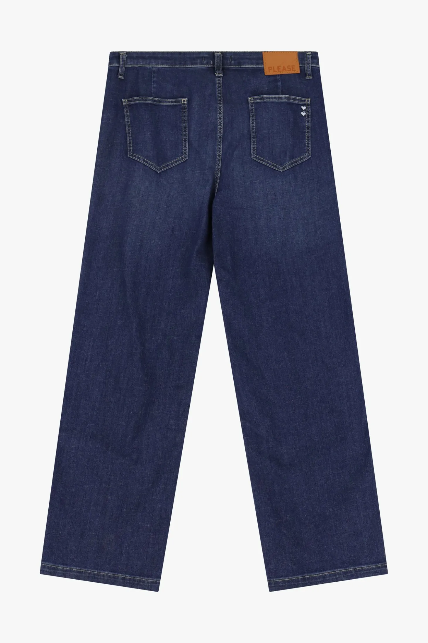Jeans a gamba larga con tasche