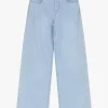 Jeans a gamba larga con vita alta