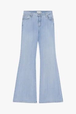 Jeans a zampa vita media