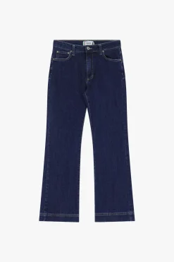 Jeans a zampa vita media cropped
