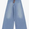 Jeans ampi con cintura
