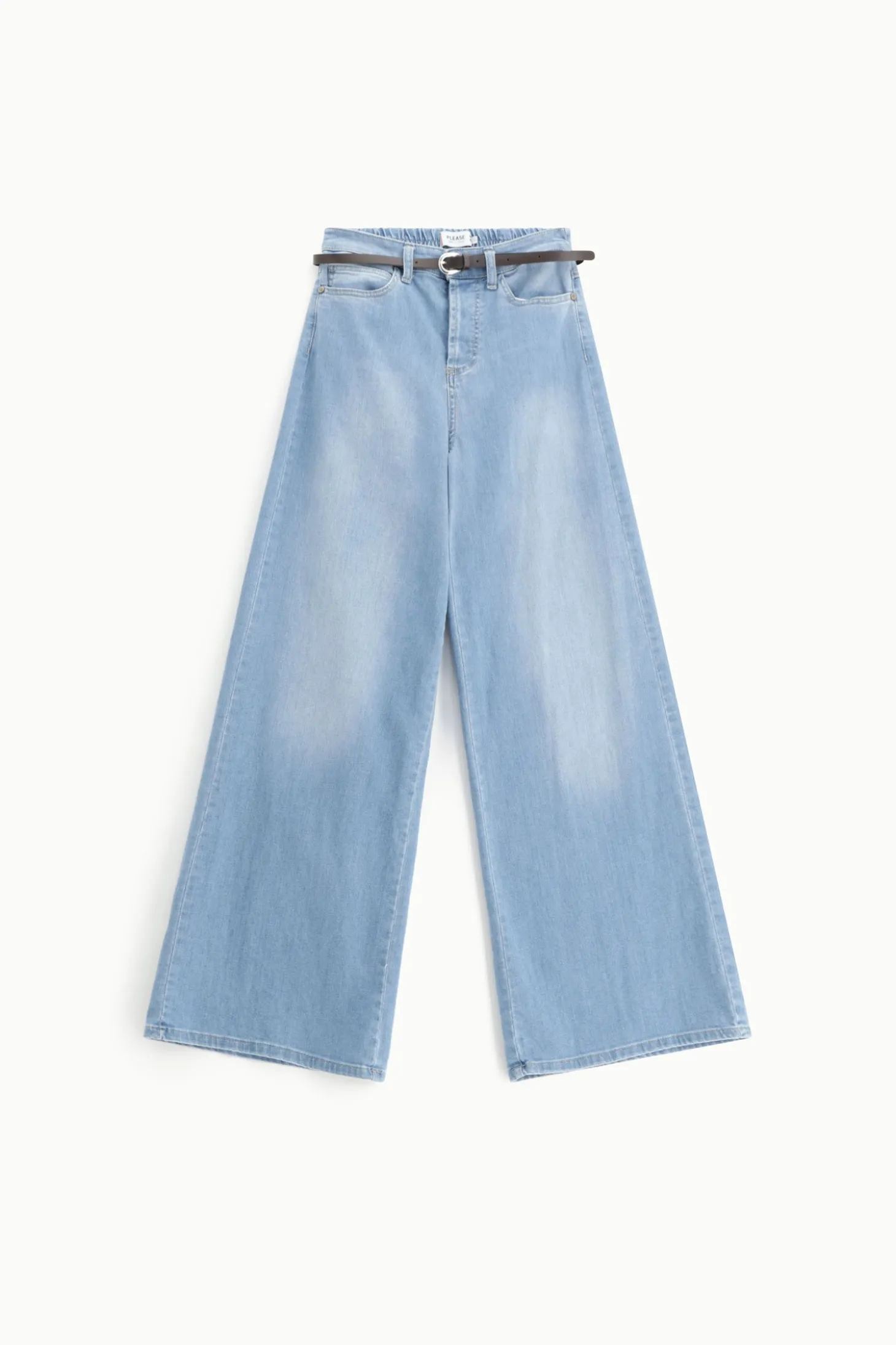 Jeans ampi con cintura