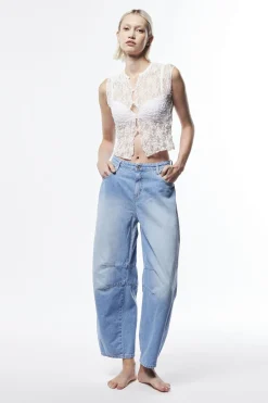 Jeans baloon a vita alta